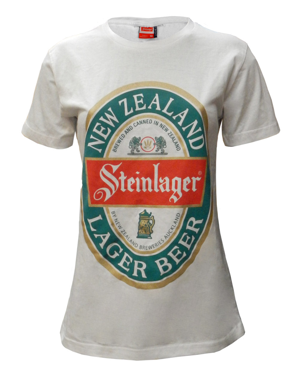 Steinlager WE BELIEVE Tee - Womens -  Beer Gear Apparel & Merchandise - Speights - Lion Red - VB - Tokyo Dy merch