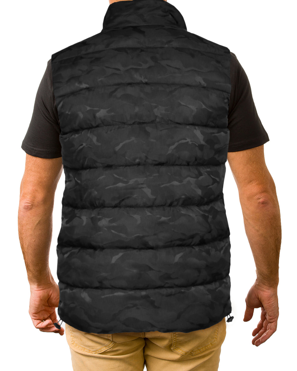 Emerson's Camo Puffer Vest -  Beer Gear Apparel & Merchandise - speights - lion red - vb - tokyo dry merch