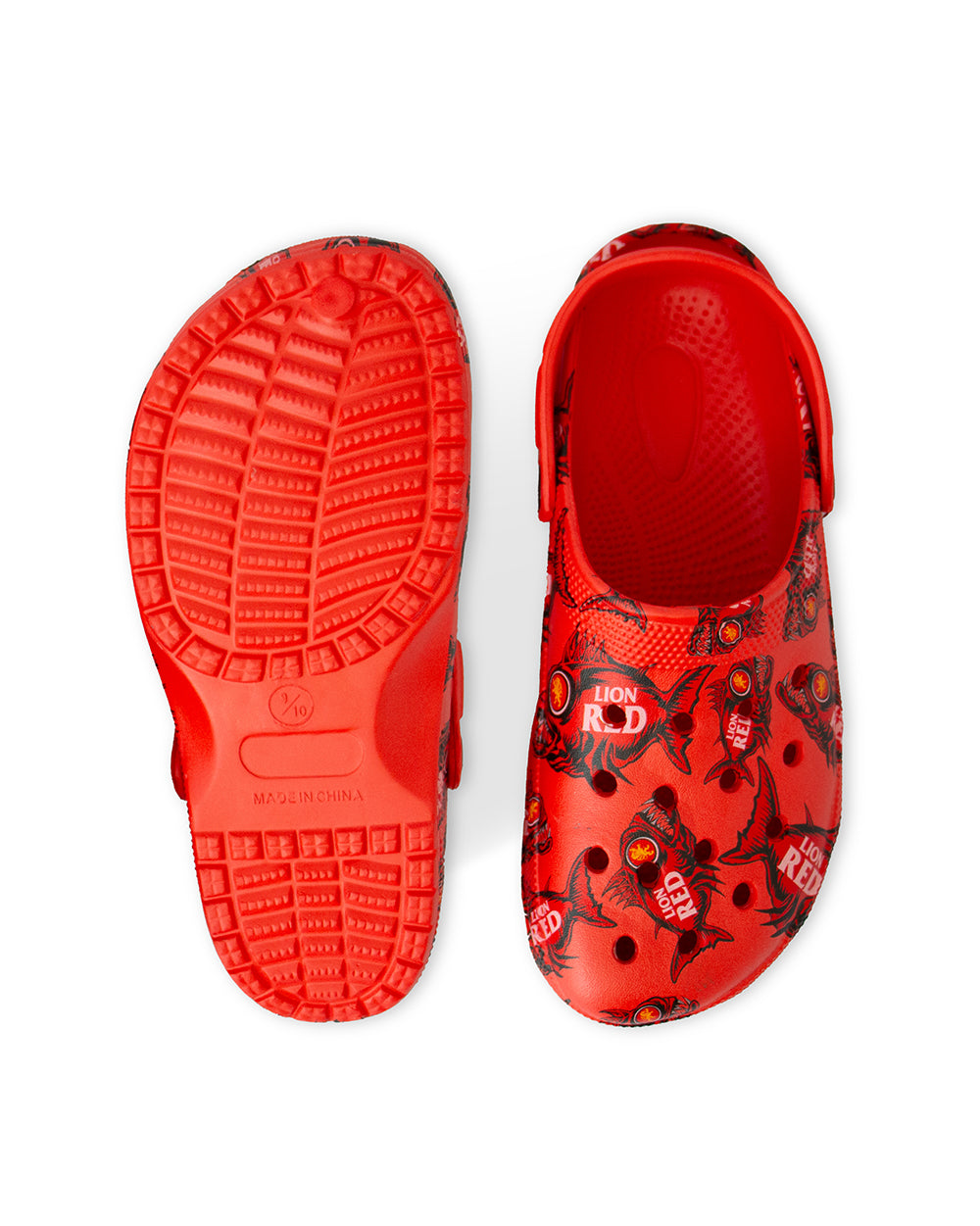 Lion Red Clogs