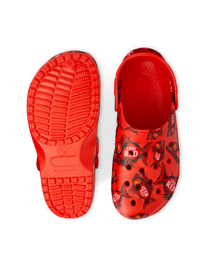 Lion Red Clogs