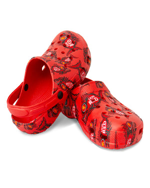 Lion Red Clogs