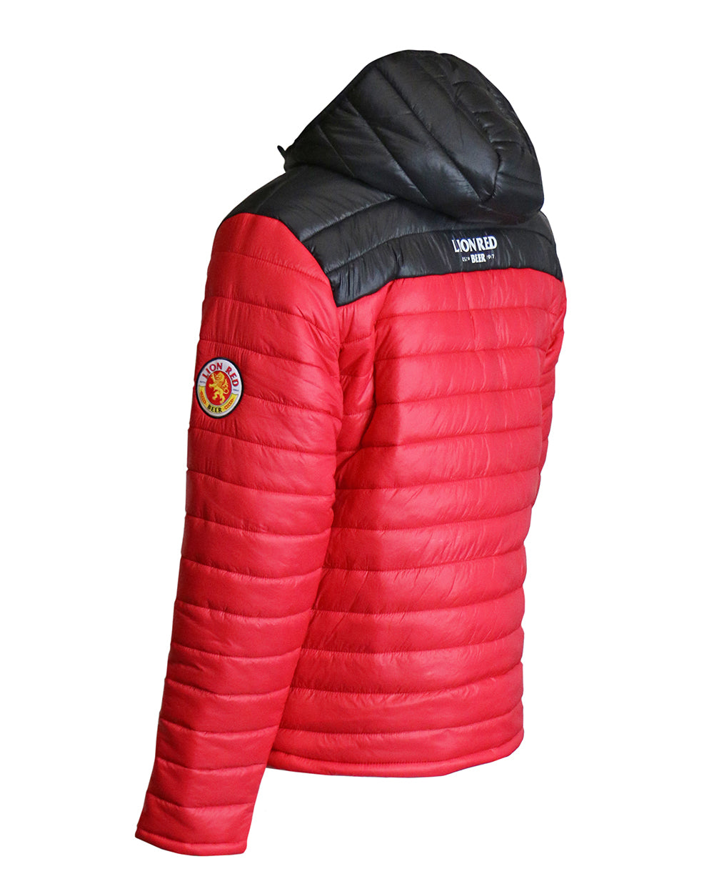 Lion Red Hooded Puffer Jacket -  Beer Gear Apparel & Merchandise - Speights - Lion Red - VB - Tokyo Dy merch