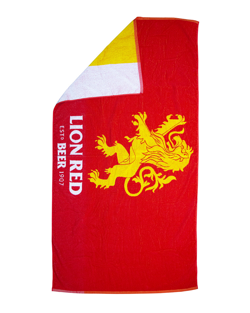 Lion Red Beach Towel -  Wear it Proud Beer Gear Apparel & Merchandise. 