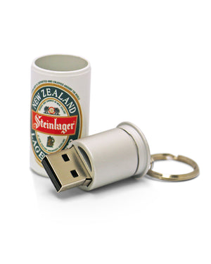 Steinlager White Can USB Keyring -  Beer Gear Apparel & Merchandise - Speights - Lion Red - VB - Tokyo Dy merch