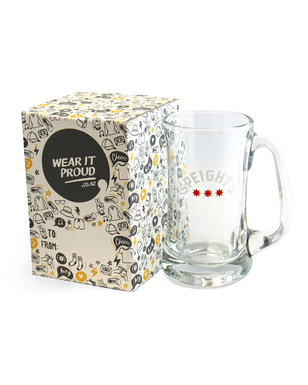 Speight's Glass with Gift Box -  Beer Gear Apparel & Merchandise - Speights - Lion Red - VB - Tokyo Dy merch