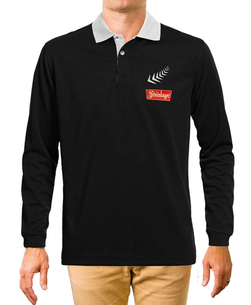 Steinlager Long Sleeve Rugby Jersey -  Beer Gear Apparel & Merchandise - Speights - Lion Red - VB - Tokyo Dy merch