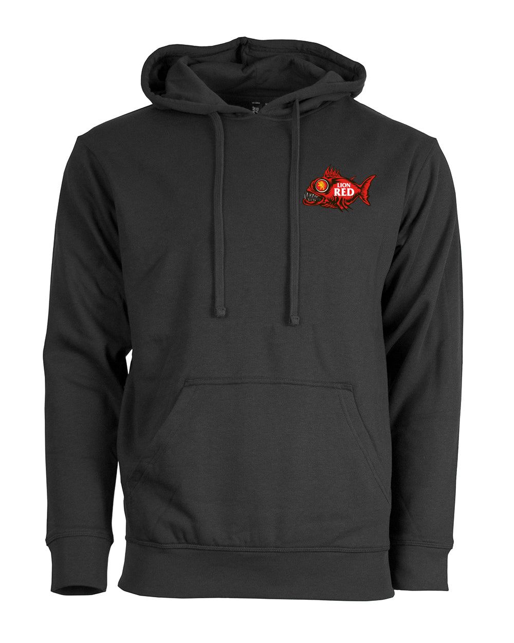 Lion Red Hoodie Angry Fish