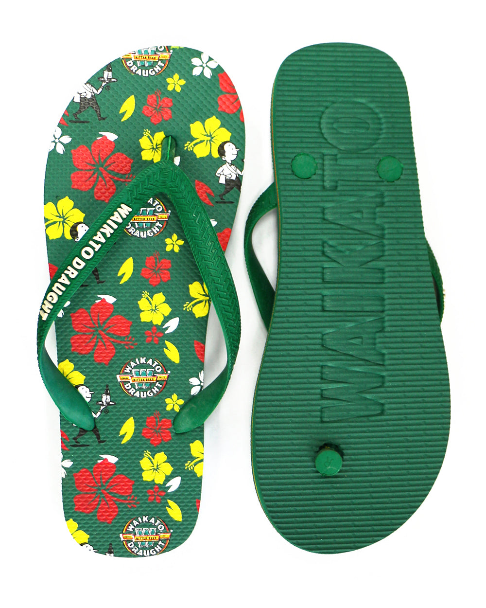Waikato Draught Hawaiian Jandals -  Wear it Proud Beer Gear Apparel & Merchandise. 