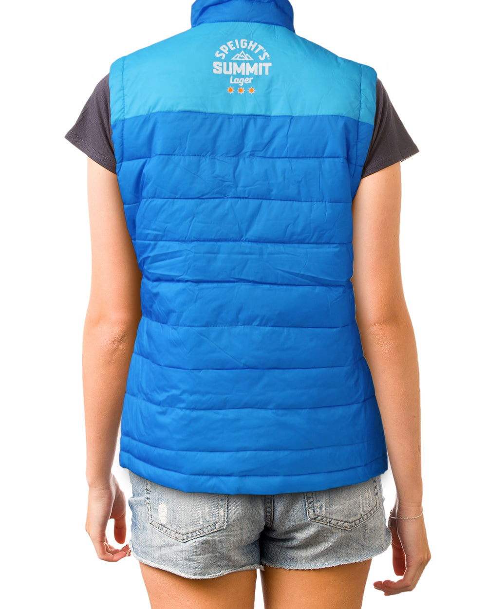 Speight's Summit Puffer Vest - Womens -  Beer Gear Apparel & Merchandise - speights - lion red - vb - tokyo dry merch